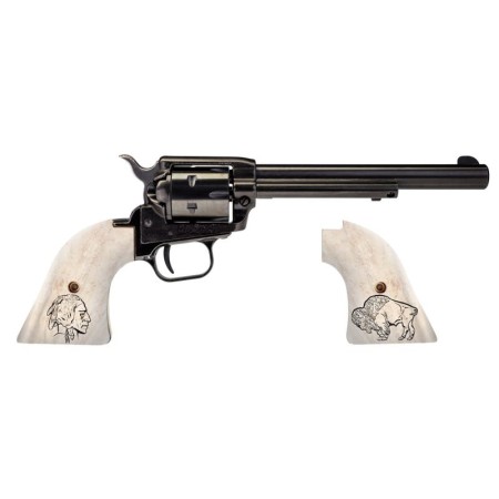 Heritage Firearms Rough Rider Small Bore .22 LR 6.5" Barrel 6-Rounds Buffalo Nickel Grips