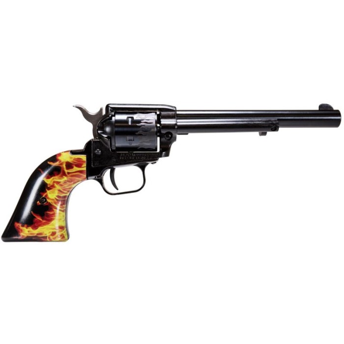 Heritage Firearms Rough Rider Small Bore .22 Mag 6.5" Barrel 6-Rounds Custom Flame Grips