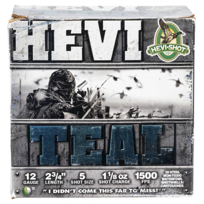 Hevishot Hevi-Teal 12 GA, 2-3/4in. 1-1/8oz. #5 Shot - 25 Rounds [MPN: 61225]