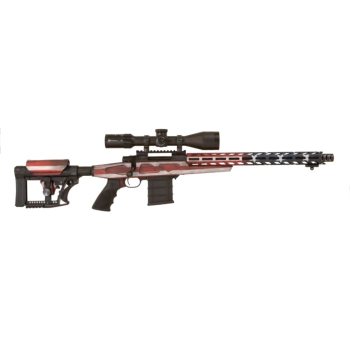 Howa APC Flag Chassis Rifle 308 Win Scope Combo, 16" Threaded Barrel, 4-16x50mm Nikko Stirling Scope, Flag Finish, 10rd