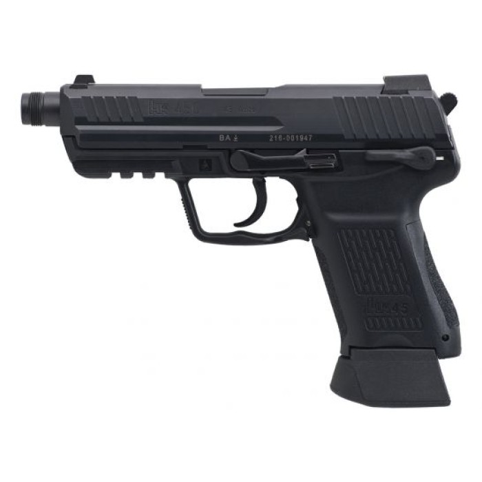 HK 81000022 HK45 Compact Tactical V1 45 ACP 4.57" 10+1 (2) Black Black Steel Slide Black Interchangeable Backstrap Grip