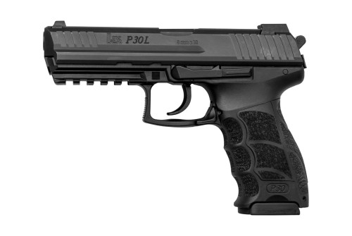 HK P30L V3 9mm, 4.45" Barrel, Night Sights, Decocker, Black, 3x 17rd