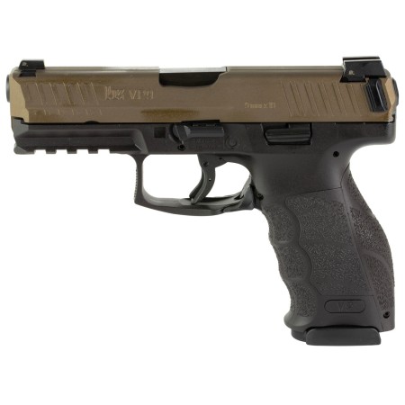 HK VP9 9mm, 4.09" Barrel, Polymer Frame, Midnight Bronze, Night Sights, 17rd