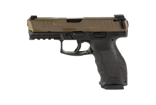 HK VP9 9mm, 4.09" Barrel, Polymer Frame, Midnight Bronze, Night Sights, 17rd