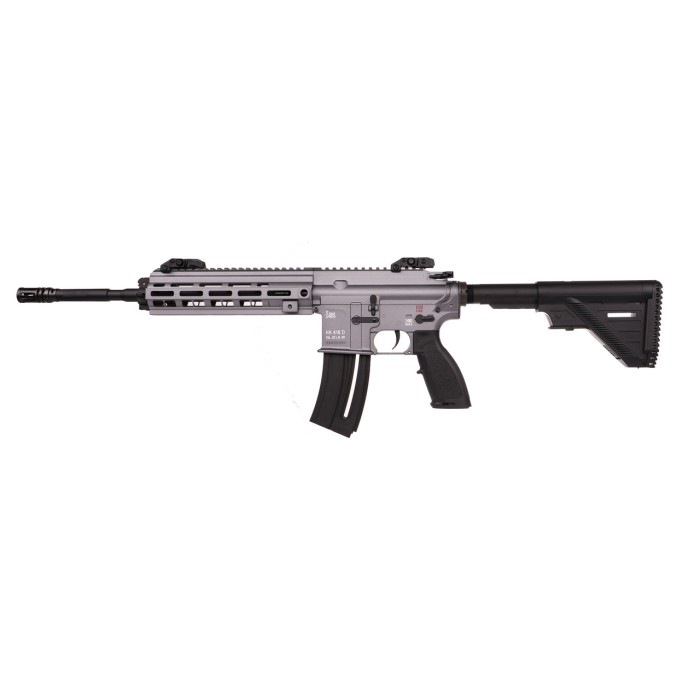 HK 416 Rifle .22 LR, 16" Barrel, Flip-Up Sights, Tungsten, 20rd