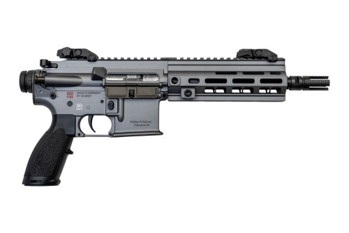 HK 416 Pistol .22 LR, 8.5" Barrel, No Brace, Flip-Up Sights, Tungsten Gray, 20rd