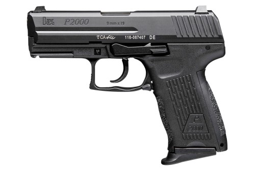 HK P2000 V2 LEM 9mm, 3.6" Barrel, Night Sights, Black, 10rd