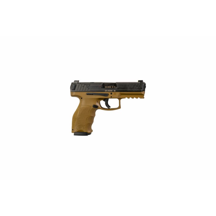 H&K VP9-B, 9mm, 4.09" Barrel, Optics Ready, FDE Frame, 2 Mags, 17rd