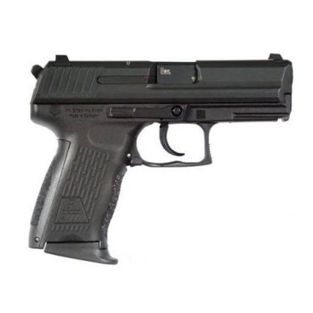 HK P2000 V3 DA/SA Rear Decocker 9mm Pistol, Black - 81000041