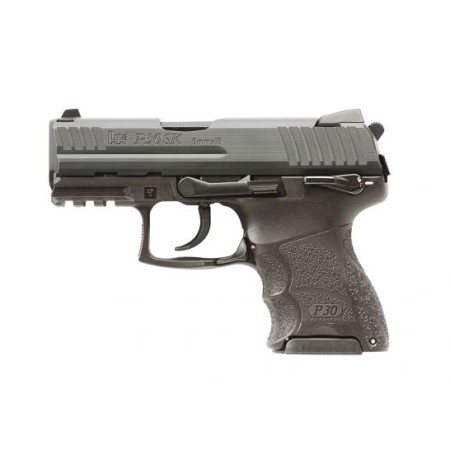 HK P30SK V3 DA/SA 10 Round 9mm Pistol, Black - 81000088