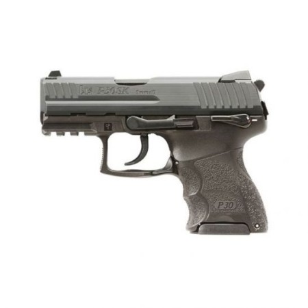 HK P30SK V3 SA/DA 9mm Pistol With Rear Decocker, Black - 81000546