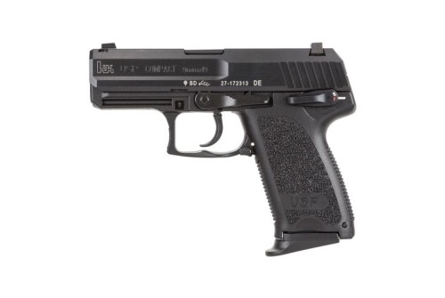 HK USP9 Compact V1 DA/SA 9mm Pistol, Black - 81000329