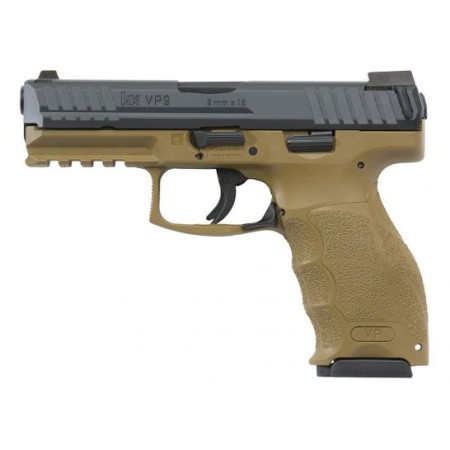 HK VP9 9mm Pistol With Night Sights, FDE/Black - 81000226