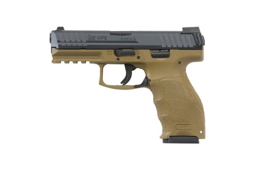 HK VP9 9mm Pistol With Night Sights, FDE/Black - 81000226