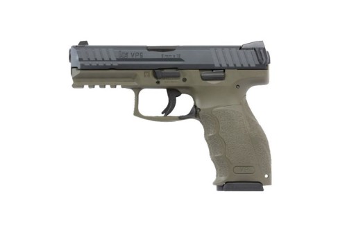 HK VP9 9mm Pistol With Night Sights, OD Green/Black - 81000234