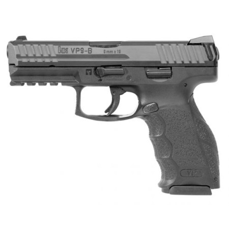 HK VP9-B 9mm Pistol With Push Button Magazine Release, Black - 81000732