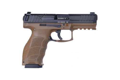 HK VP9 Optics Ready 9mm Pistol, FDE/Black - 81000608