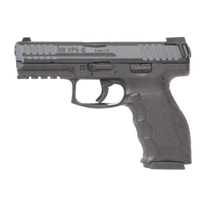 Heckler &Amp; Koch Heckler &Amp; Koch Vp9-B, 9Mm, 4.09" Barrel, 3-Dot Luminous Sights, Black, (2) 17-Rd, Side Mag Release 81000261