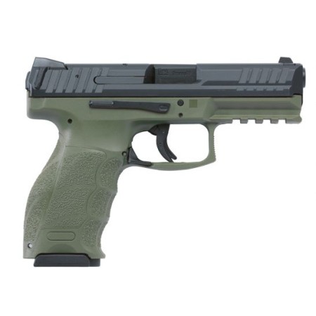 H&K VP9 9mm 4.09" 15 Rnd Pistol, OD Green w/ Black Slide