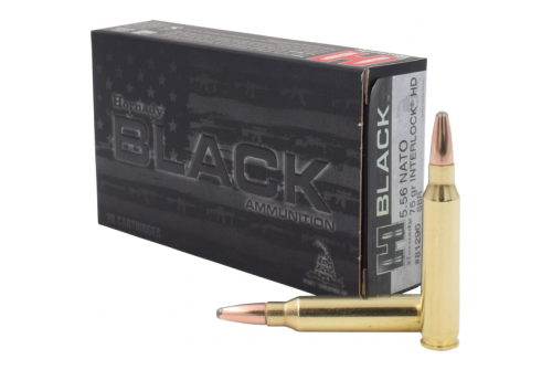 5.56x45 - 75 Grain Interlock HD SBR - Hornady BLACK - 20 Rounds