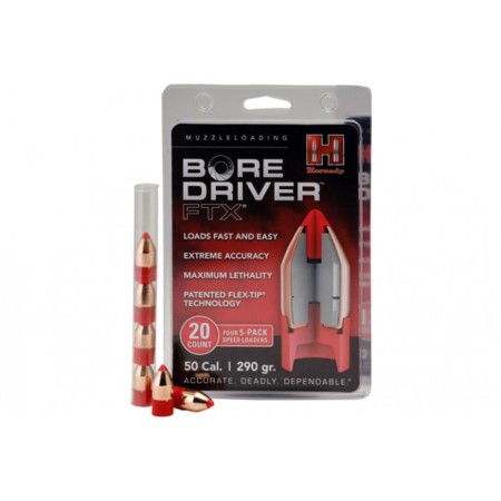 Hornady Bore Driver Muzzleloader Bullet 50 Cal. 340 Gr. Bore Driver Eld-X 12 Rd. 67714