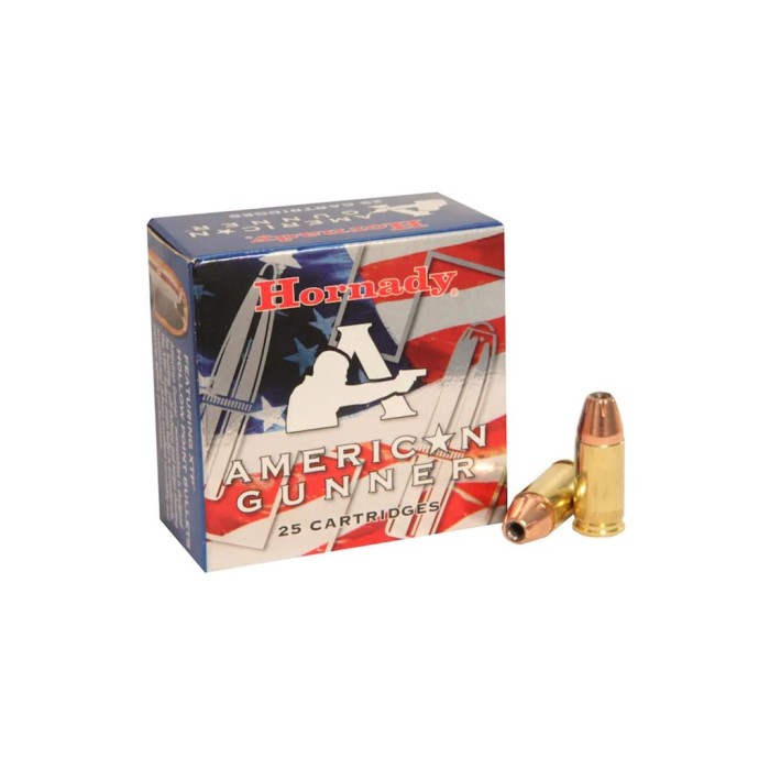 Hornady American Gunner 9mm Luger 115 GR XTP JHP Handgun Ammo - 25 rounds