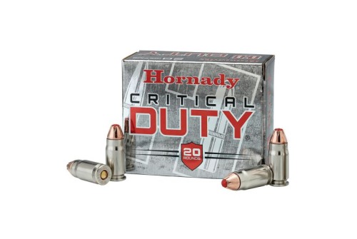 Hornady Critical Duty 124 gr Flexlock 9mm +P Ammunition, 25 Rounds - 90216