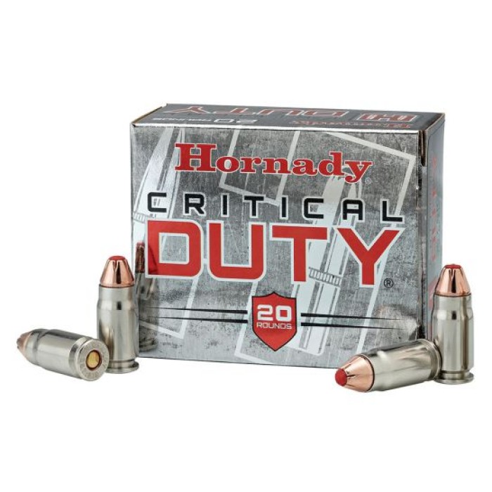 Hornady Critical Duty 124 gr Flexlock 9mm +P Ammunition, 25 Rounds - 90216