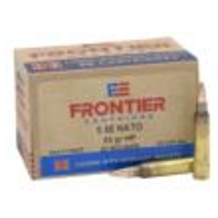 Hornady Frontier 5.56 NATO 55 Grain Hollow Point Match 500 Round Case