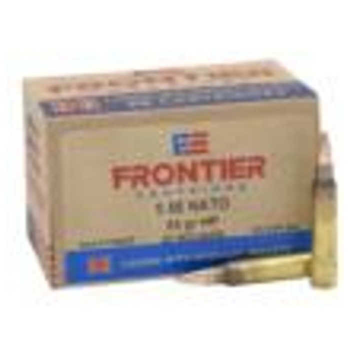 Hornady Frontier 5.56 NATO 55 Grain Hollow Point Match 500 Round Case