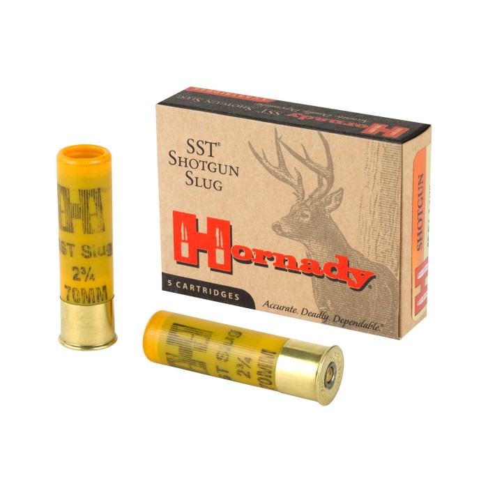 Hornady SST 20 Gauge 2.75 250 Grain Sabot Slug, 5 Round Box - Dirty Bird Industries