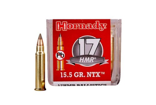 Hornady .17 HMR Hornady 15.5 Grain NTX Lead Free 2525 fps Rimfire Ammo - 50 Rounds - Dirty Bird Industries