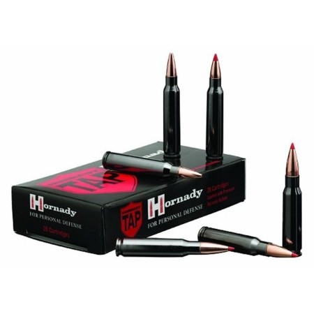 Hornady 223 Rem. 60 Grain Personal Defense - Nickel Plated Brass Casing