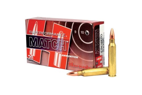 Hornady AMMO 5.56 NATO 75 GR BTHP SPF