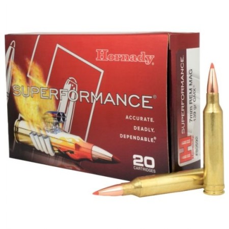 Hornady 7mm Rem Mag139gr GMX Superformance Ammunition 20rds- - -80592