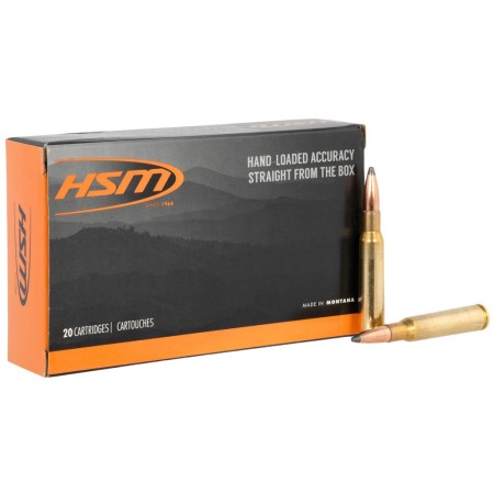 HSM 7MAUSER6N 7mm Mauser 140gr Soft Point 20 Per Box