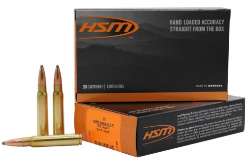 HSM 8MAUSER5N 8mmMauser 195gr Soft Point 20 Per Box