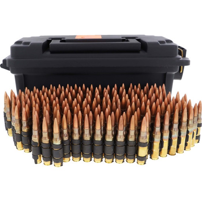 Hsm Ammo .30-06 150gr. Fmj - Linked Tracer 40% 200rds Can