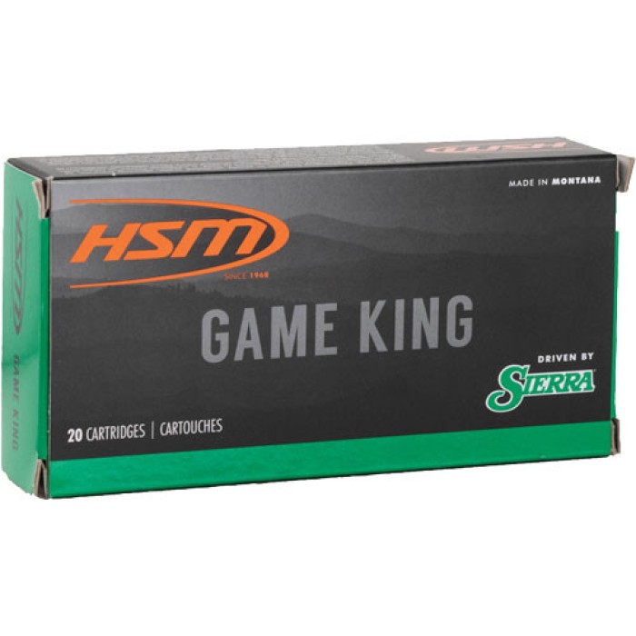 HSM GameKing Rifle Ammunition 6.5 Grendel 120gr FMJBT 2557 fps 20/ct