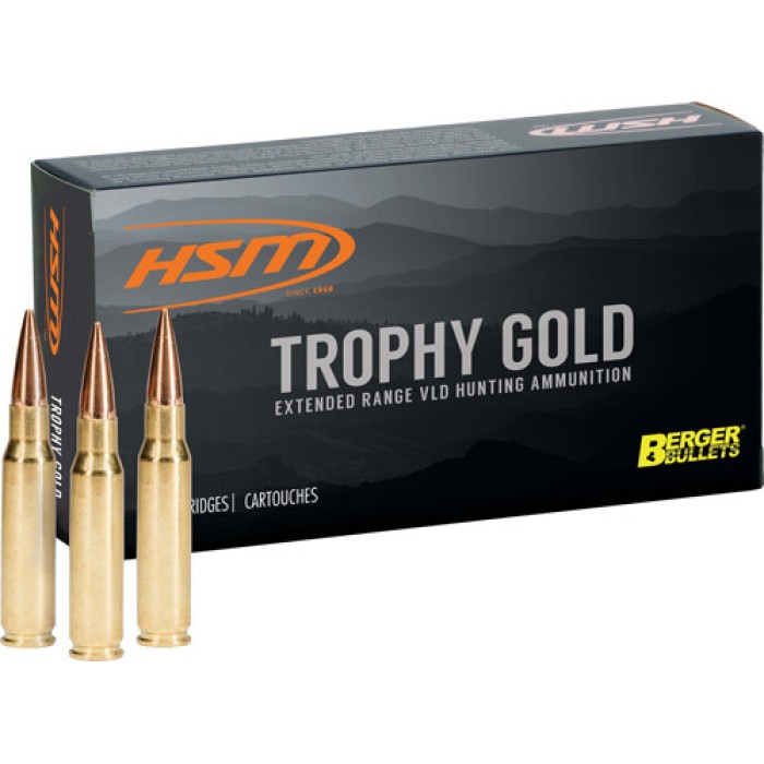 Hsm Ammo Tg .338 Lapua Mag 250 - Gr. Berger Otm 3.76oal 20-pk