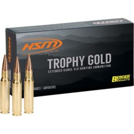 Hsm Ammunition TG 338Lapua Mag 300Gr Berg Otm 3.76Oal 20Rd 20Bx/Cs BER-338LAPUA300OTM76 810742021917