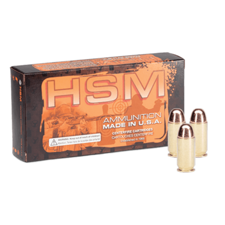 HSM Ammunition .38 Special 158 Grain Hard Cast Semi Wadcutter Pistol Ammo, 50 Rounds