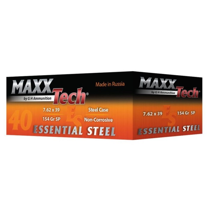 MaxxTech Ammo Essential Steel 7.62x39mm 154 gr SP 40rds