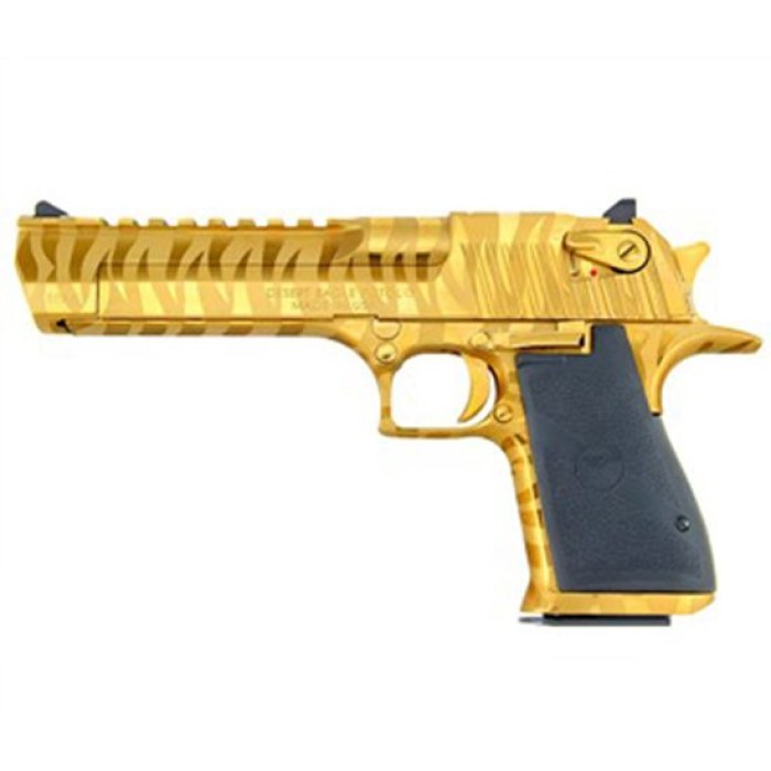 MR DESERT EAGLE 44MAG 6 TITANIUM GOLD TIGER BLEM