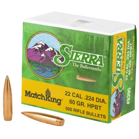 SIE 22CAL 80GR HPBT MATCH .224 500/BOX