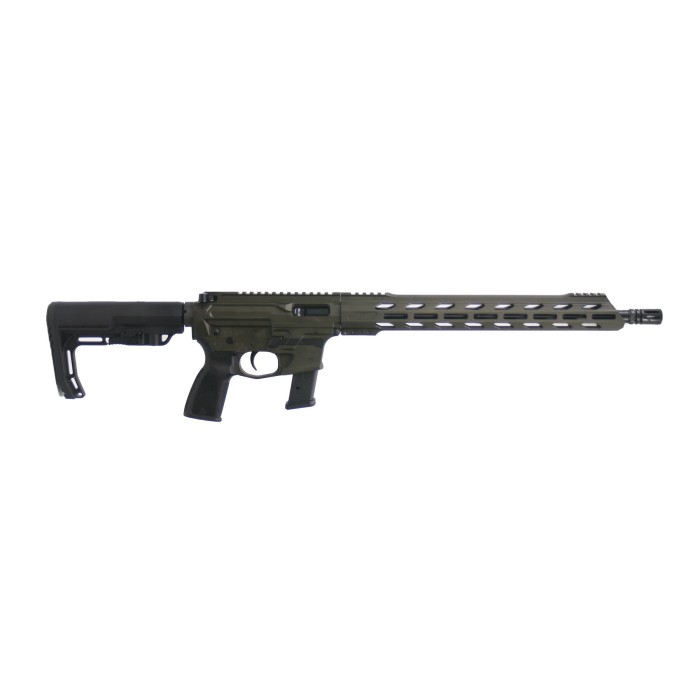 Live Free Armory Challenger OD Green 9mm 16