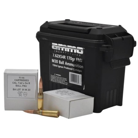 Ammo Inc 7.62x54r 170 Gr FMJ Centerfire Rifle Ammunition 150rd Ammo Can