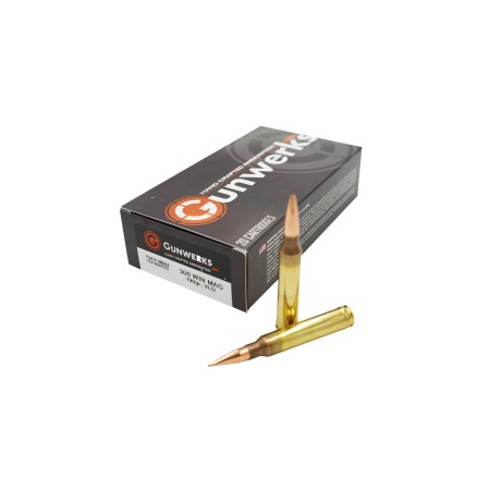 Gunwerks 300 Winchester Magnum 190 Grain Magnum VLD Rifle Ammo, 20 Rounds, AY-M6024