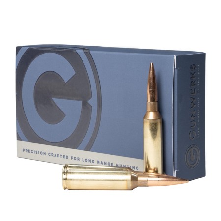 Gunwerks 6.5 PRC 140 Grain Berger Elite Hunter Rifle Ammo, 20 Rounds, AY-M6076