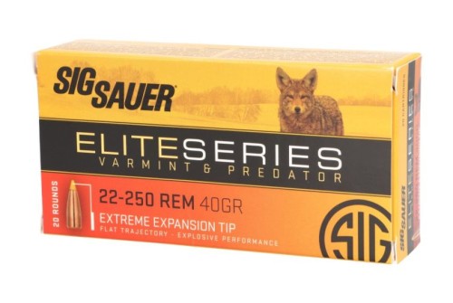 Sig Sauer Varmint & Predator Brass .22-250 Rem 40 Grain 20-Rounds HT